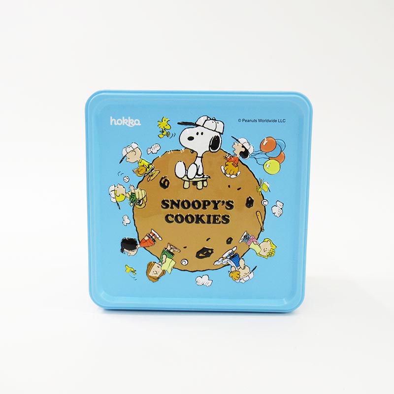 PEANUTS SNOOPY スヌーピー クッキーエンボス缶チョコチップ